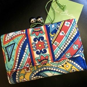 Vera Bradley Small Kisslock Wallet
